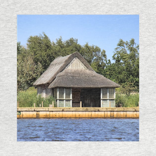 Horsey mere thatched cottage by avrilharris